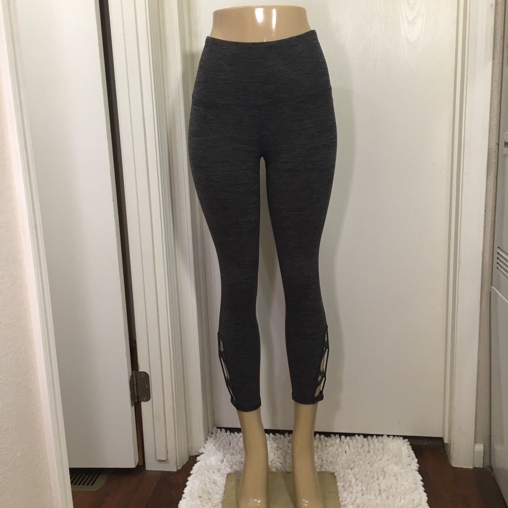 Gaiam High Rise Grey Yoga Leggings Small